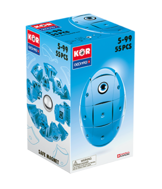 Magnetic KOR construction toys Blue Color 55pc